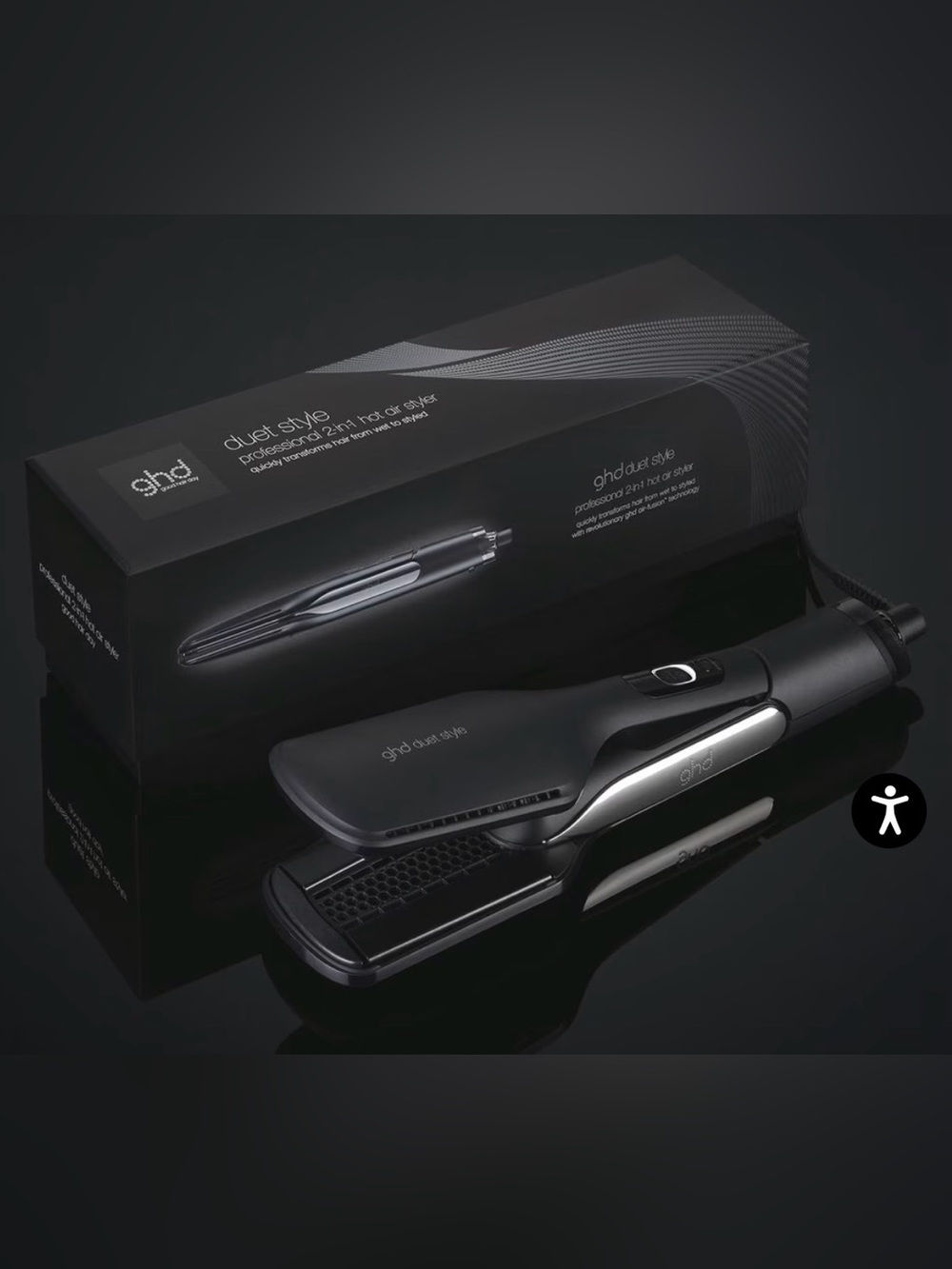 ghd Duet Style 2-in-1 Hot Air Styler - Black